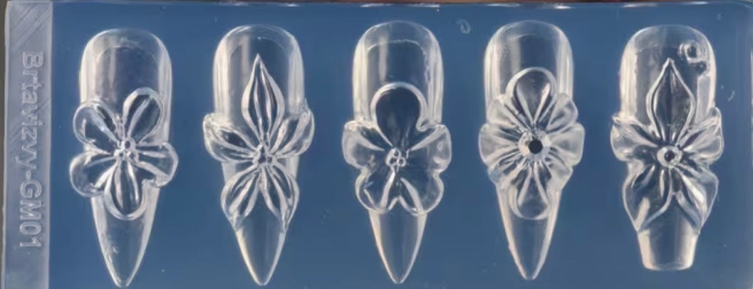 Spring Flowers -Nail Art Mold