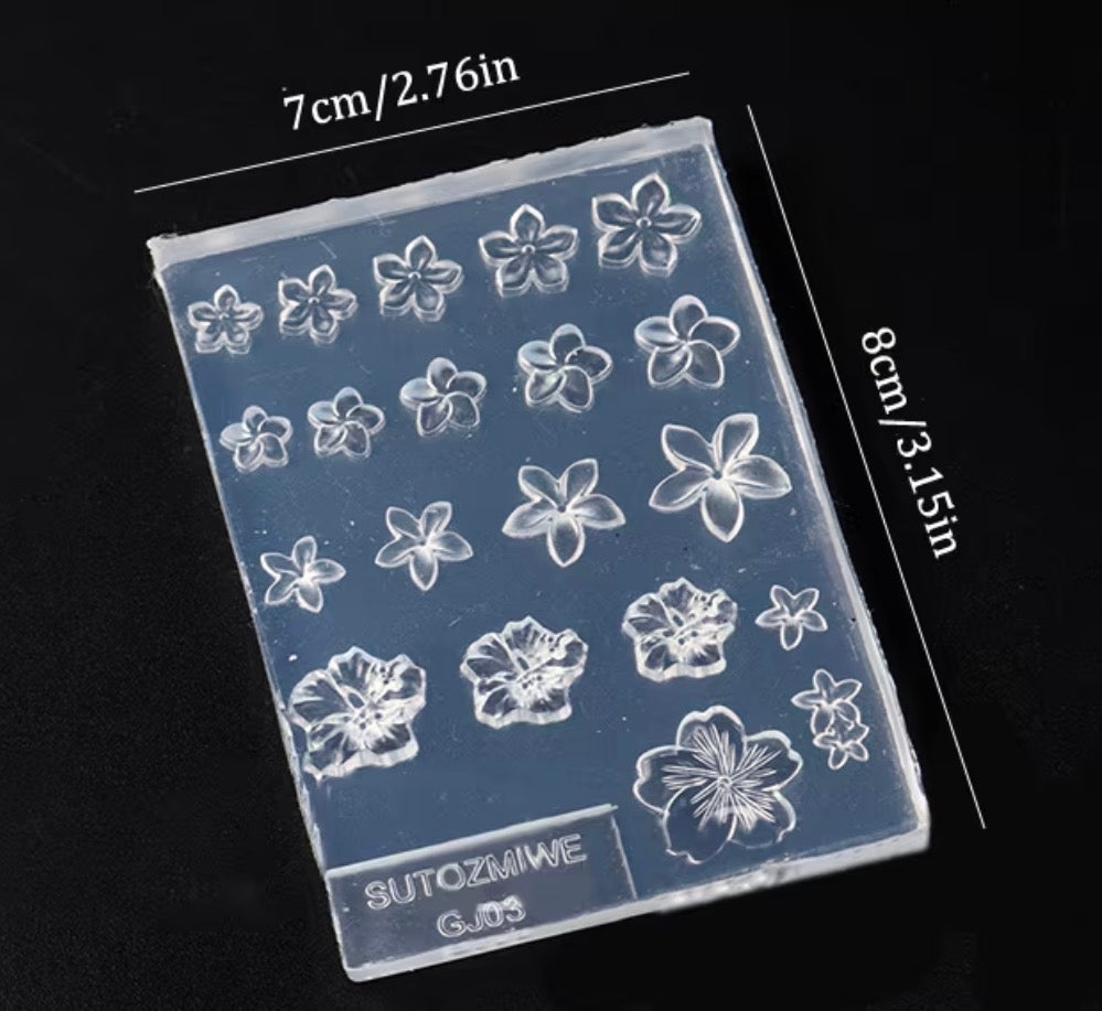 Medium Flowers-Nail Art Mold
