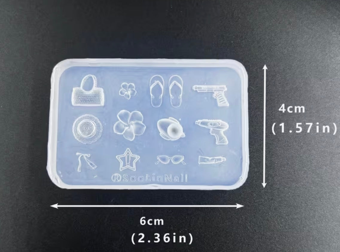 Summer/Vacation - Nail Art Mold