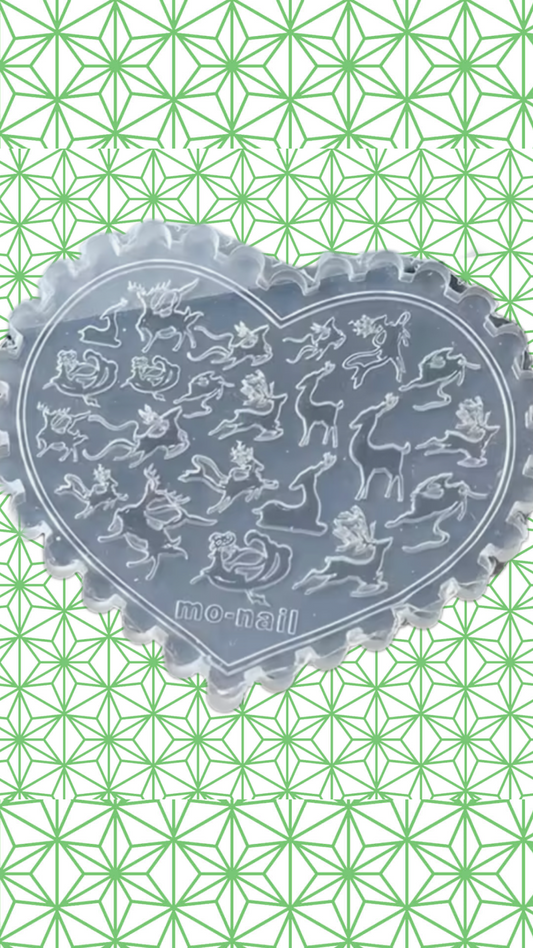 Reindeer Silicone Nail Art Mold