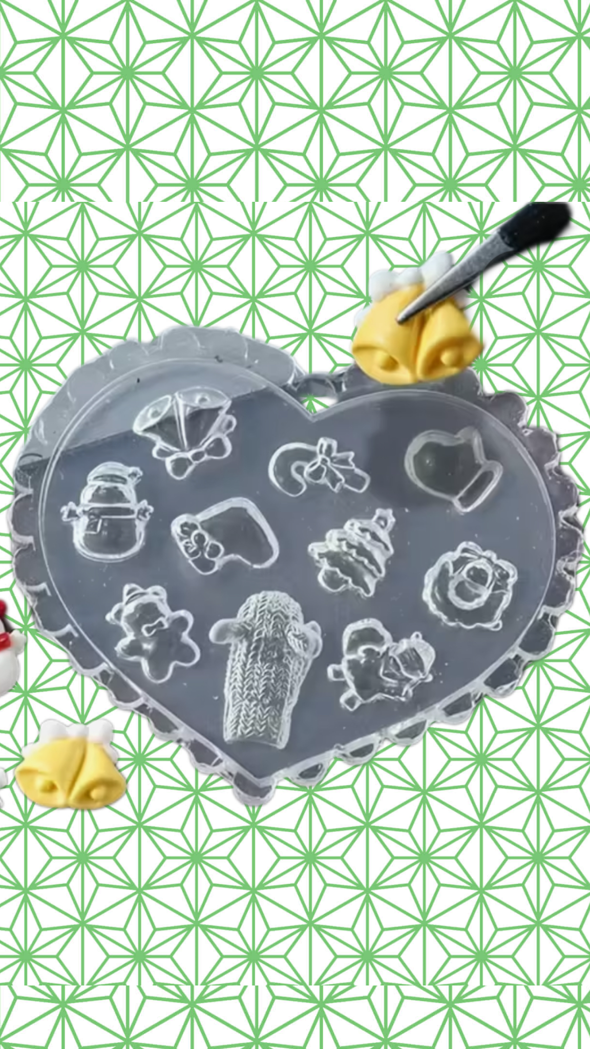 Stocking Xmas Nail Art Mold