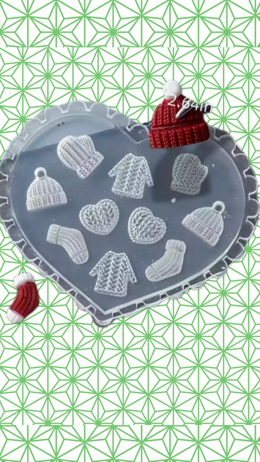 Winter Sweater Silicone Nail Mold