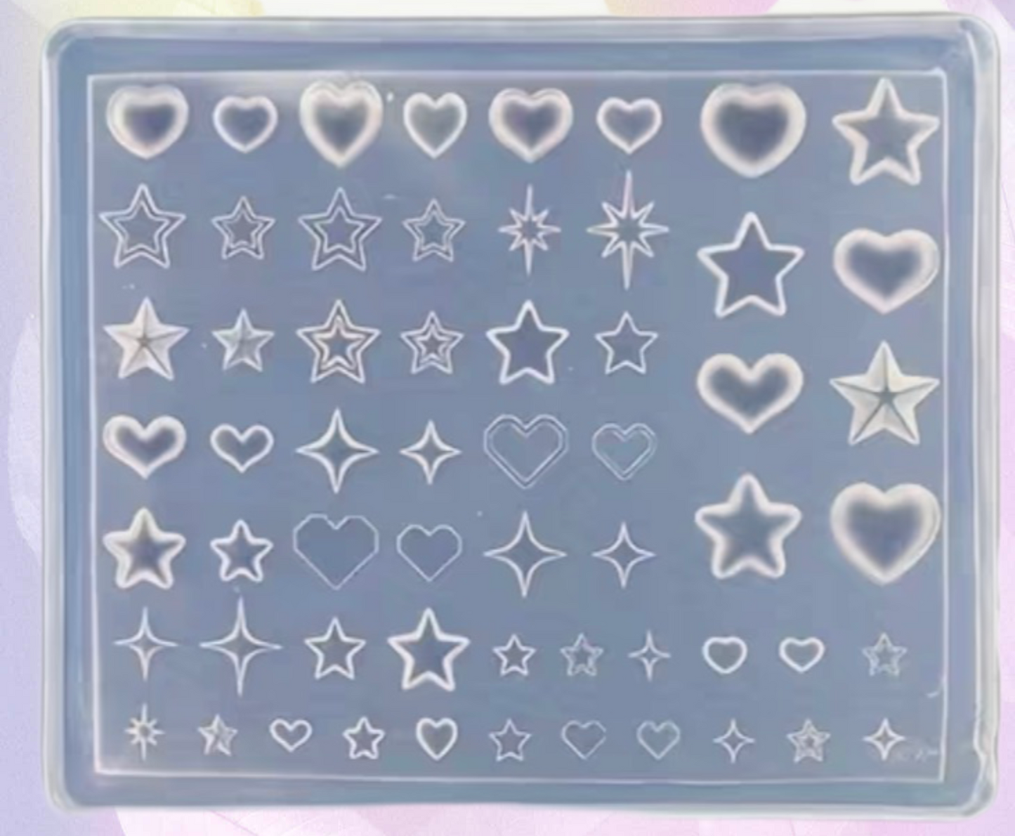 Star & Heart Nail Art Mold