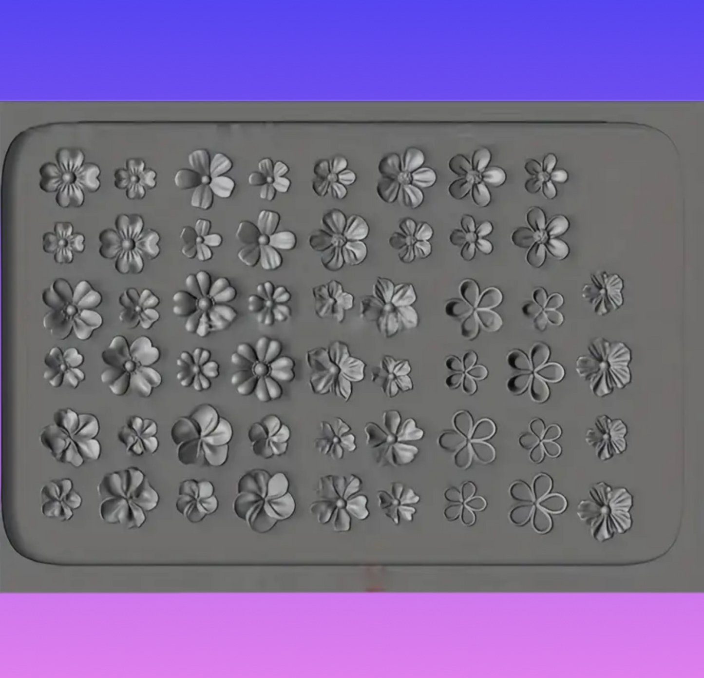Flowers - Nail Art Mold