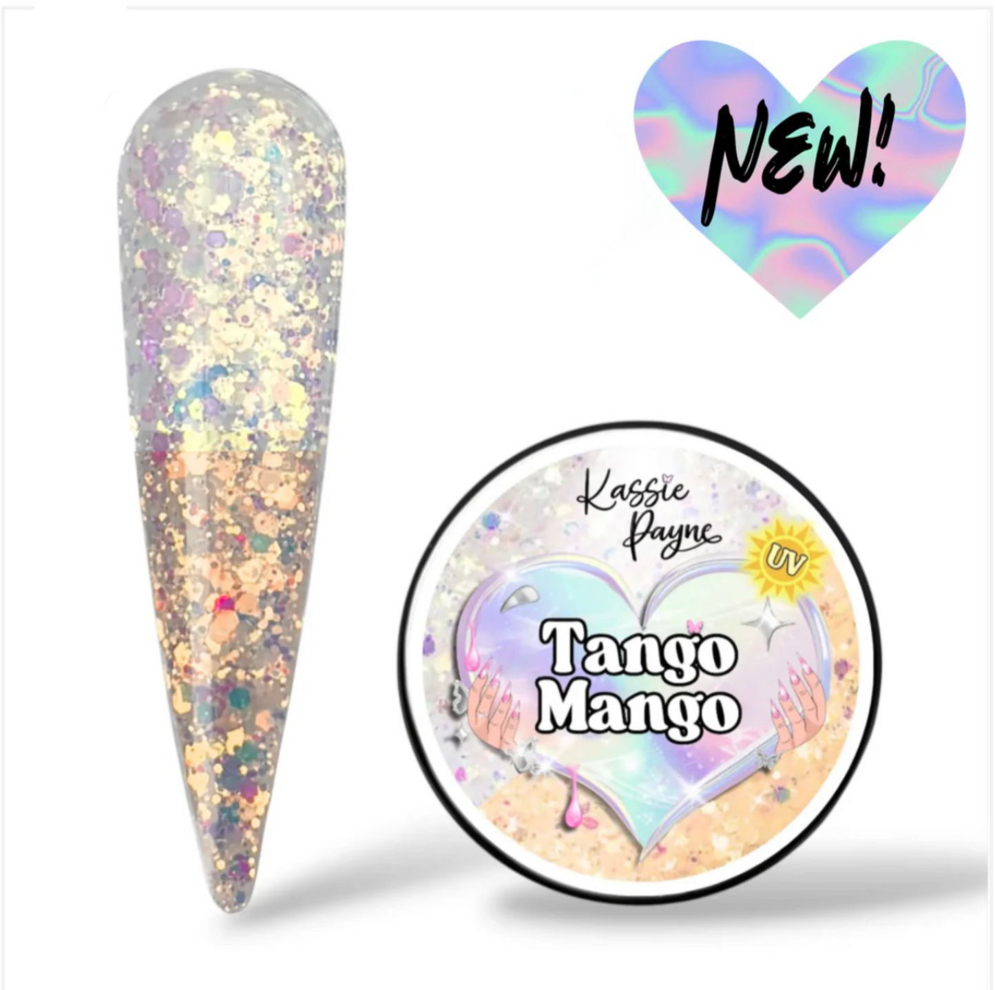 Tango Mango ☀️ UV Glitter