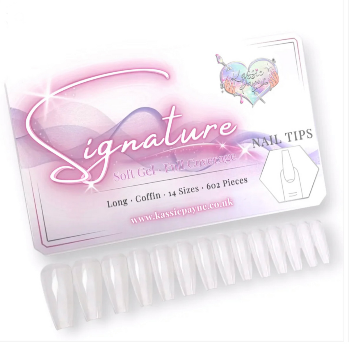 SIGNATURE NAIL TIPS - LONG COFFIN