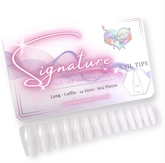 SIGNATURE NAIL TIPS - LONG COFFIN