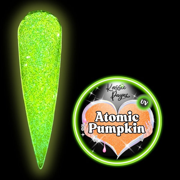 GLOW IN THE DARK GLITTER - ATOMIC PUMPKIN