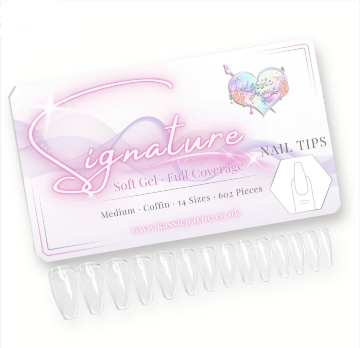 SIGNATURE NAIL TIPS - Medium COFFIN