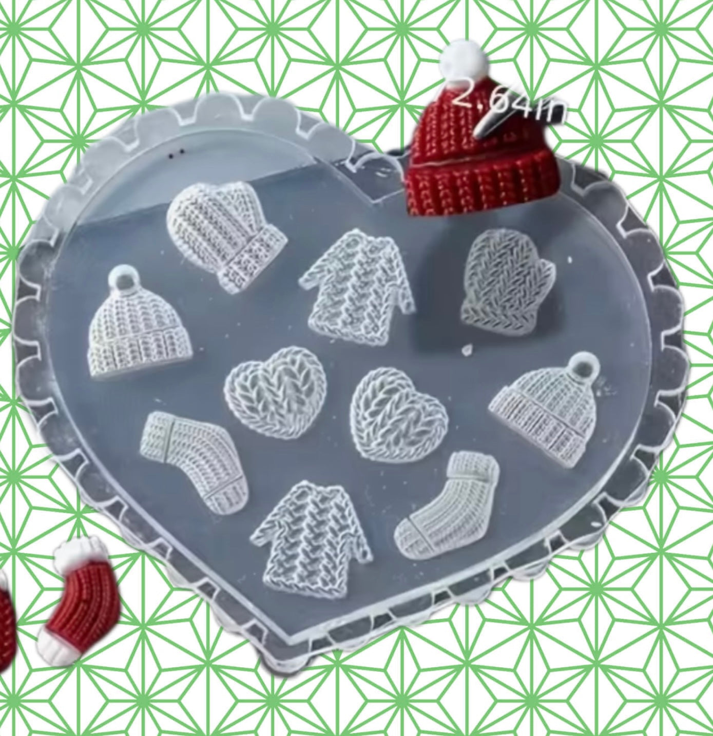 Winter Sweater Silicone Nail Mold