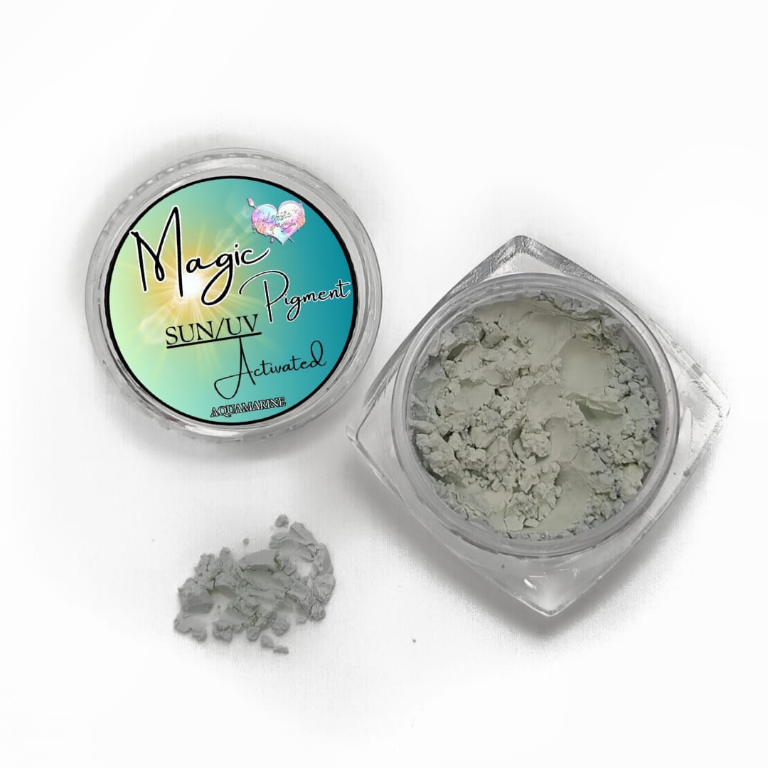 SUN/UV COLOR CHANGING PIGMENT - AQUAMARINE