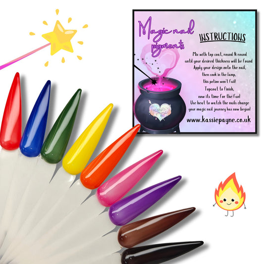 HEAT COLORING CHANGING PIGMENTS - 9 COLORS
